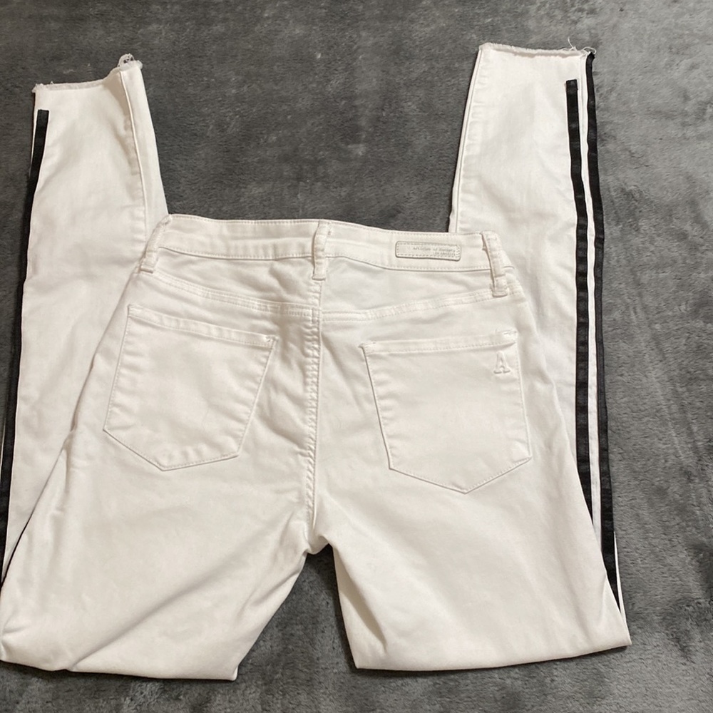 Articles of society white racer with satin stations women size 25 like new ❤️🔥 - Picture 9 of 14